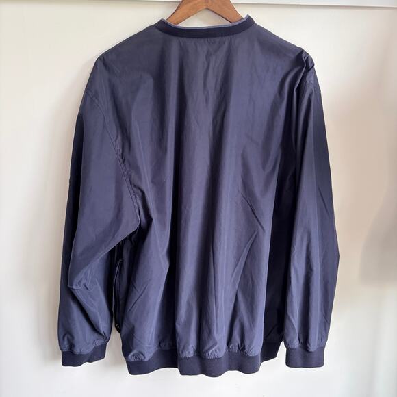 IZOD XFG Dark Blue Men's Large Pullover Jacket Nylon Golf Pockets - Picture 6 of 6